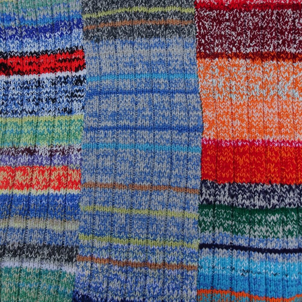 Hand Made Hand Knit Throw Blanket Granny Square